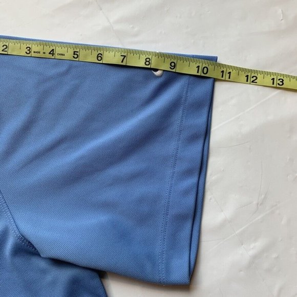 Nike Golf Polo Shirt Mens XL Dri-Fit Short Sleeve Athletic Swoosh‎ Outdoor Blue - Picture 12 of 12